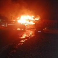 В Магистральном 19 сентября вспыхнул пожар в частной гостинице "Тайга"