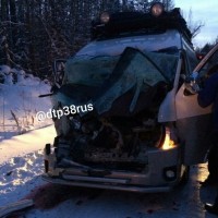 Маршрутка “Иркутск-Киренск” попала в аварию